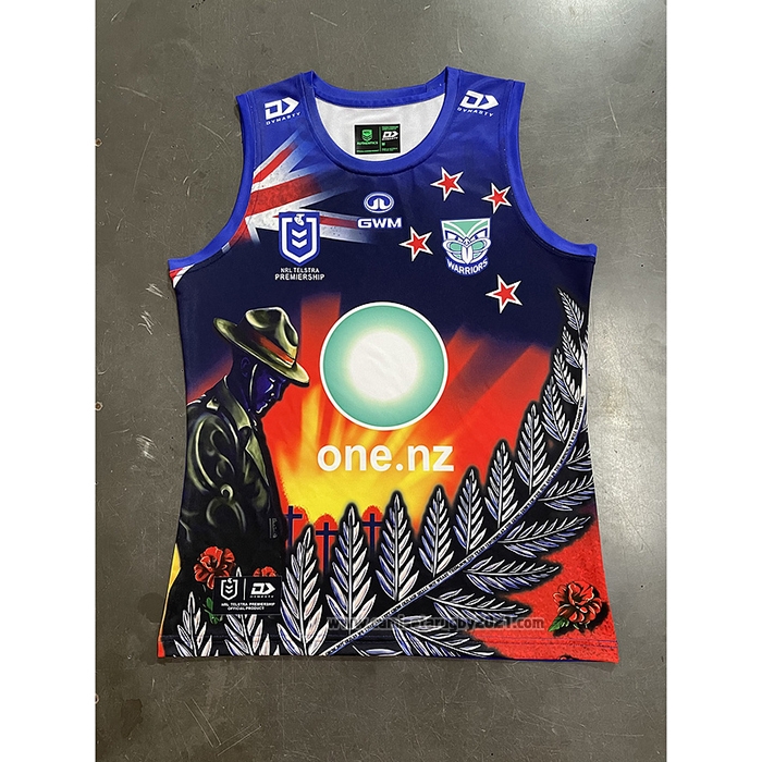 Tank Top New Zealand Warriors Rugby 2024 ANZAC